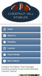 Mobile Screenshot of chestnuthillstablesllc.com